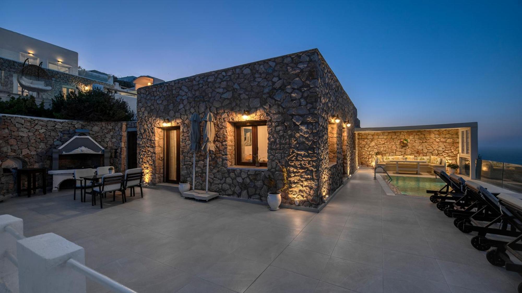 Dream Villa Santorini Vourvoulos ภายนอก รูปภาพ