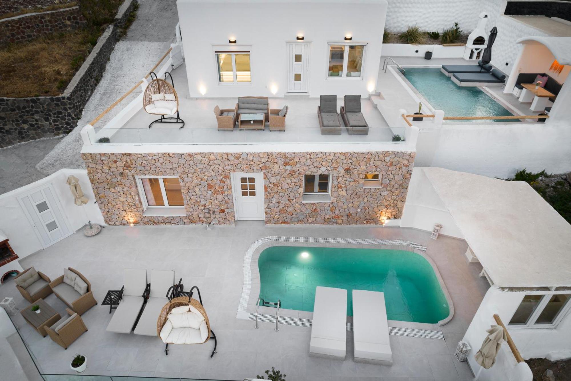 Dream Villa Santorini Vourvoulos ภายนอก รูปภาพ