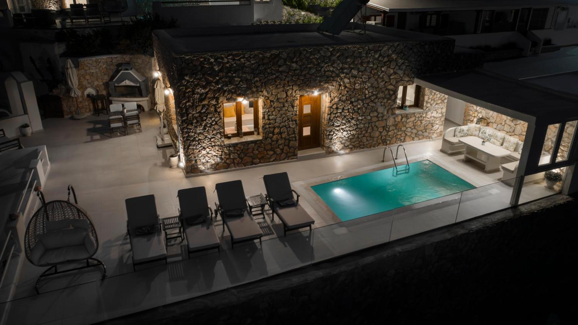 Dream Villa Santorini Vourvoulos ภายนอก รูปภาพ