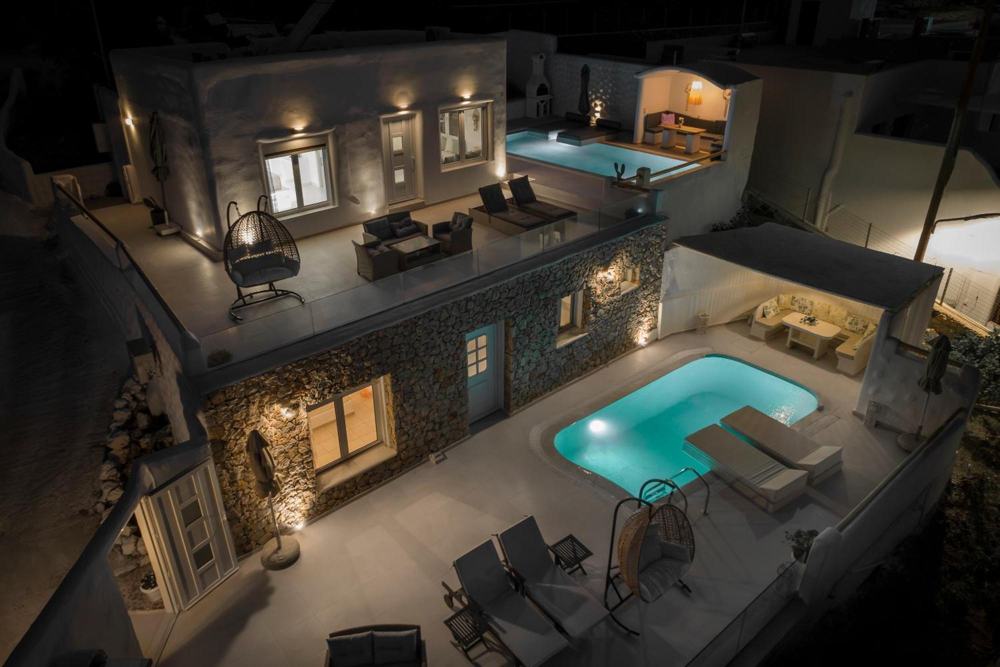 Dream Villa Santorini Vourvoulos ภายนอก รูปภาพ