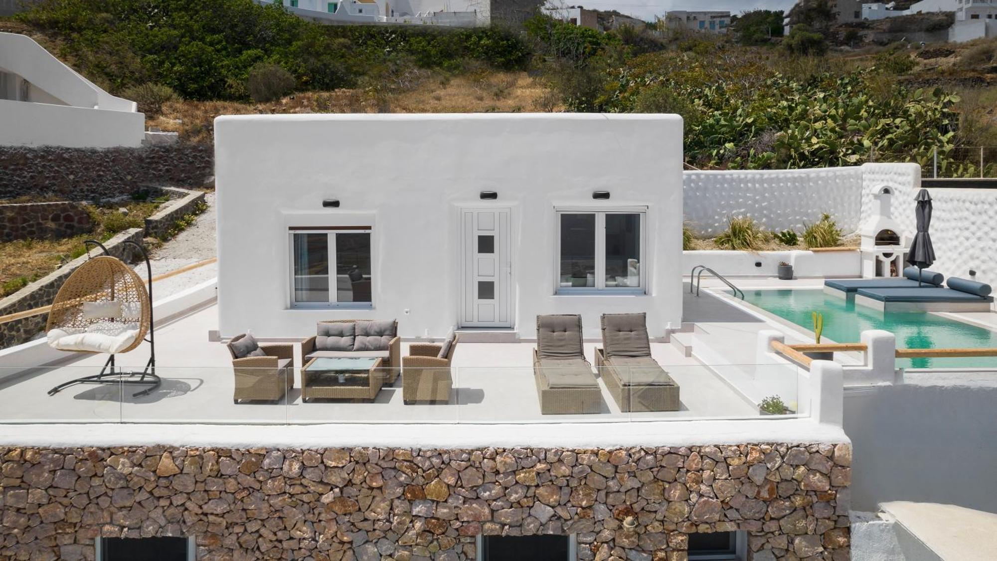 Dream Villa Santorini Vourvoulos ภายนอก รูปภาพ